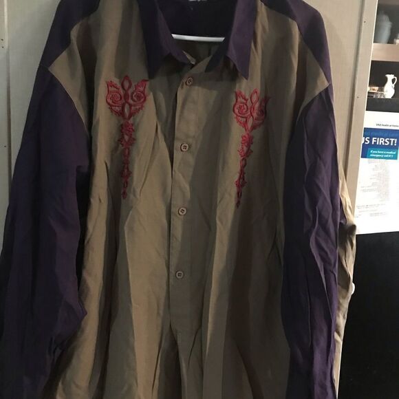 Studio X Men's Long Sleeve Shirt 3X - Picture 4 of 11